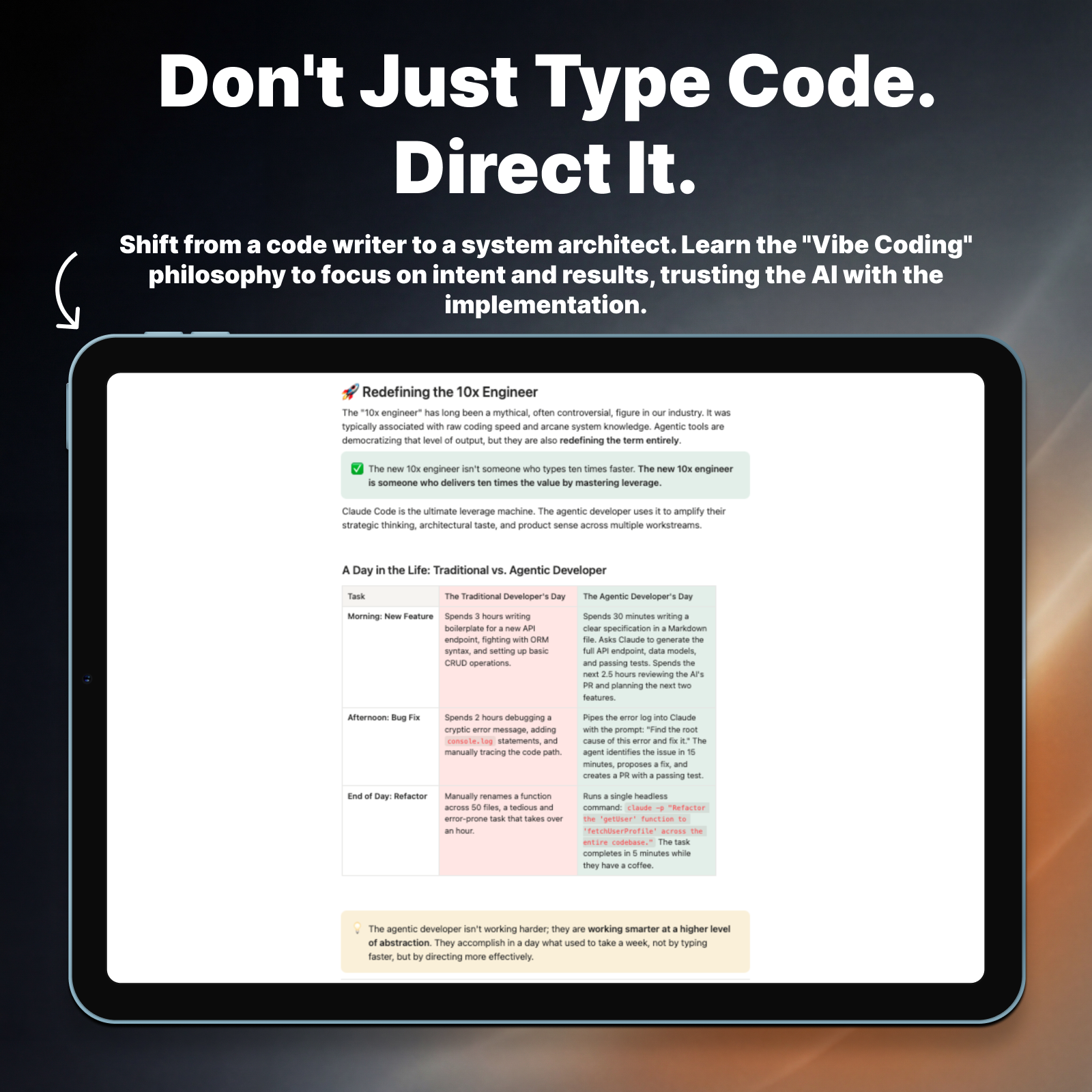 The Agentic Developer: Mastering Claude Code for 10x Productivity