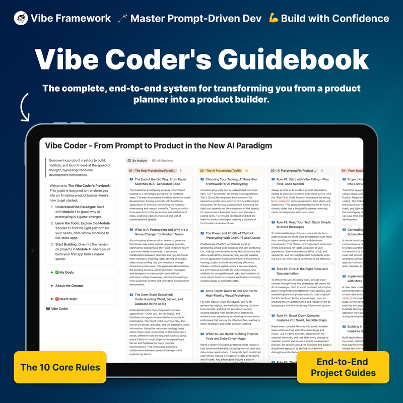 The Vibe Coder's Guidebook