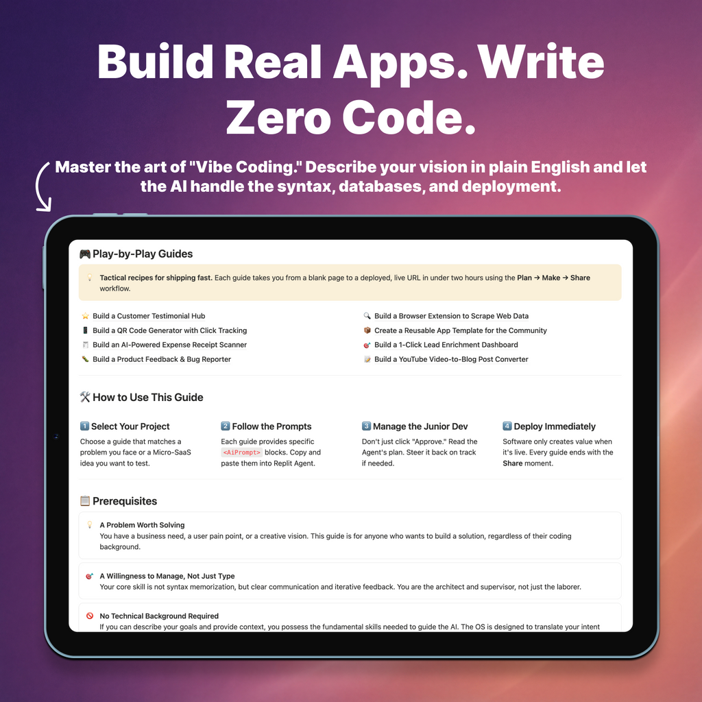 Vibe Coding with Replit: The Complete Handbook