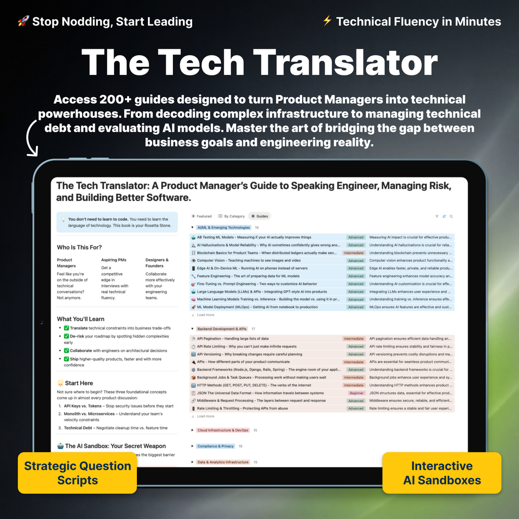 The Tech Translator: A Product Manager’s Guide to Speaking Engineer