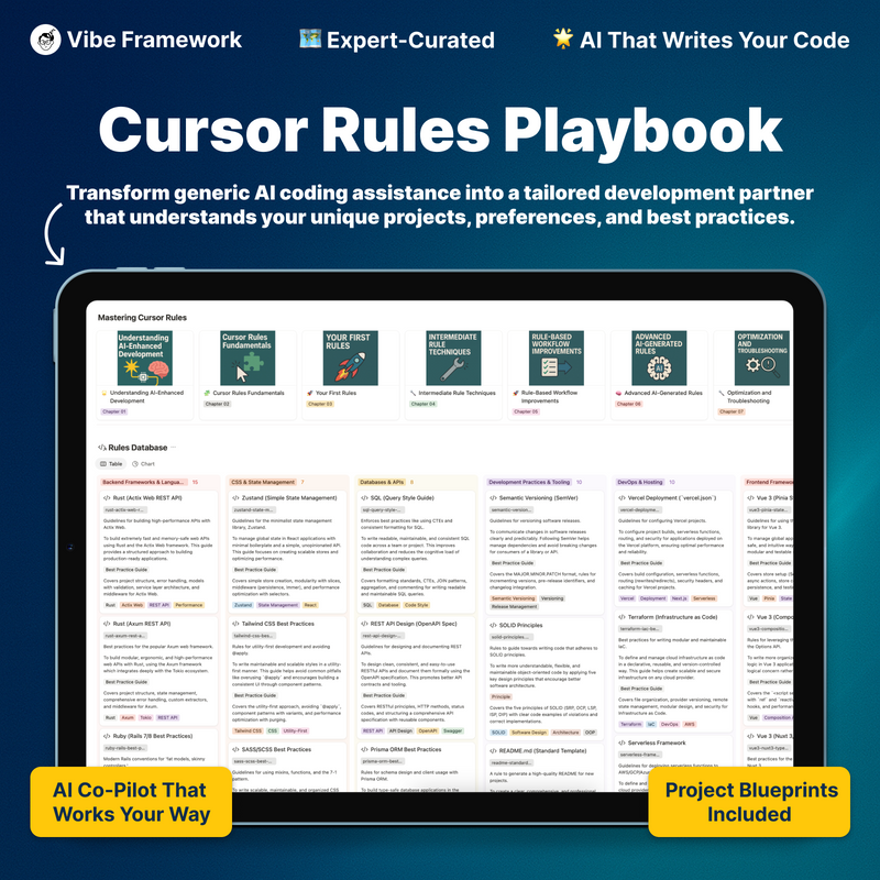 The Cursor Rules Playbook